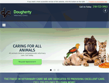 Tablet Screenshot of doughertyveterinary.com